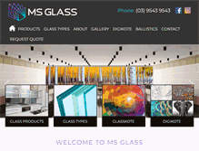 Tablet Screenshot of msglass.com.au
